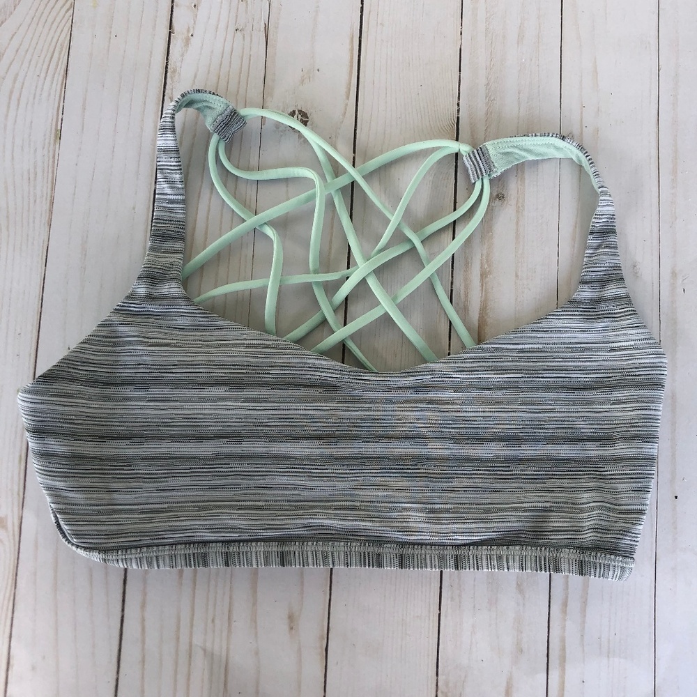 Lululemon - Blue and Grey Sports Bra NWOT Size 8